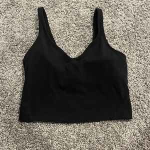 Lululemon Black Align Tank Cropped Size 6